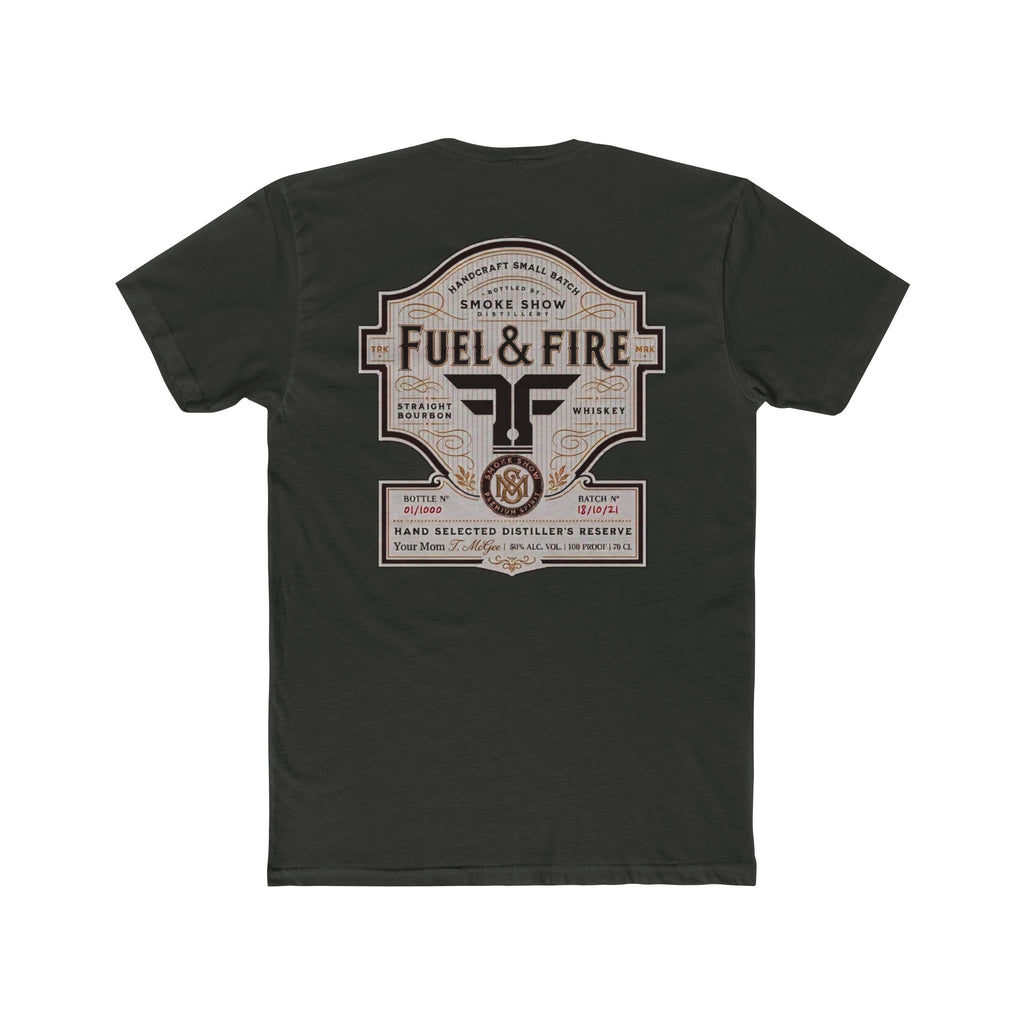 Fuel & Fire Smoke Show Distillery Tee — Vintage Whiskey Label Graphic T-Shirt