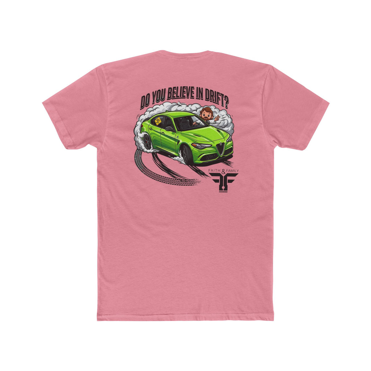 Baby Jesus Tee — "Do You Believe in Drift?" Car Racing T-Shirt