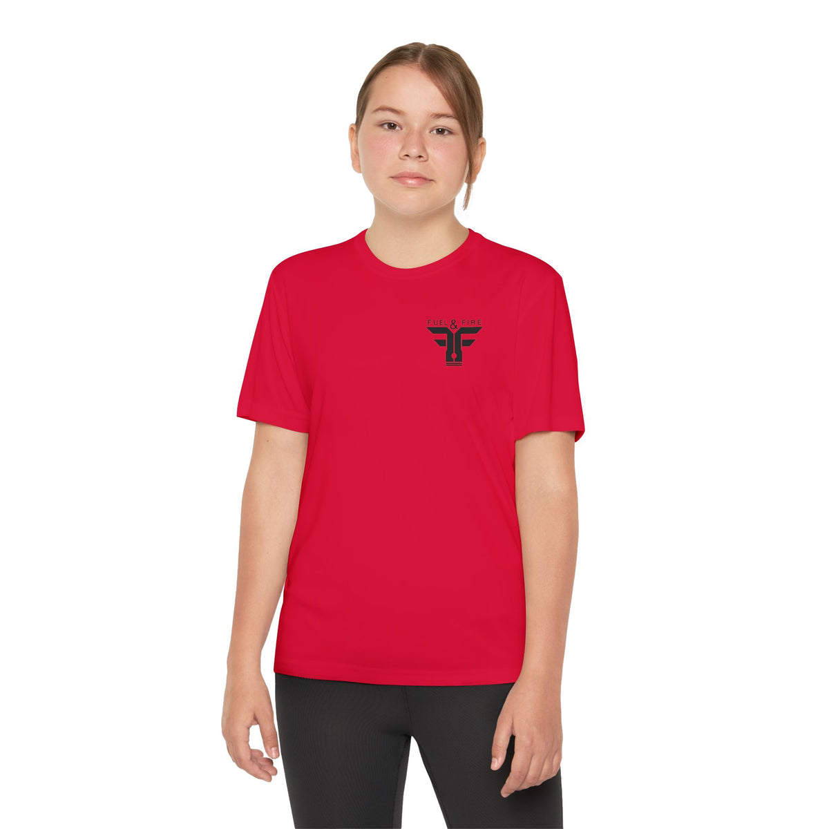 Youth Competitor Tee — 'Burn Rubber Not Skin' Racing Graphic Shirt