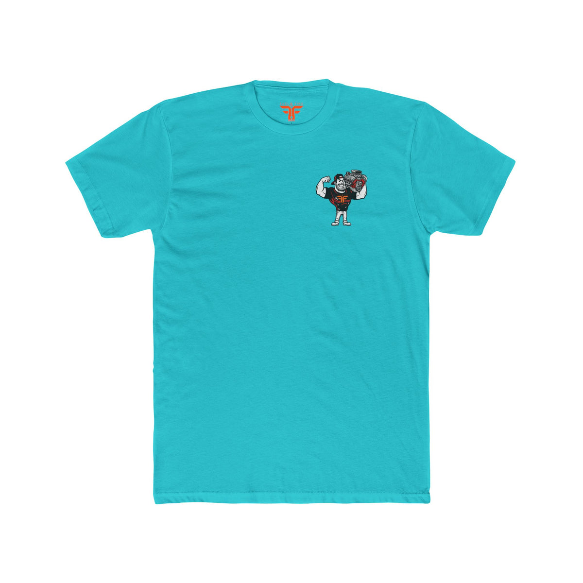 Big Block Bobby — Fuel & Fire Red Convertible Retro Tee