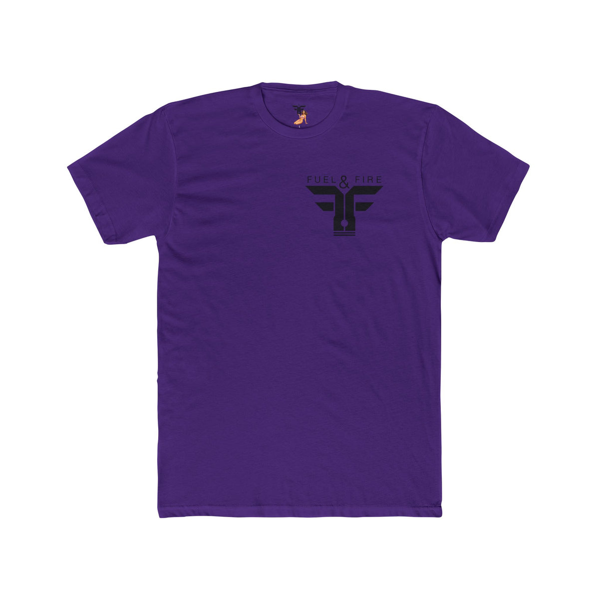 Fuel & Fire Racing Tee — Laguna Seca Graphic Cotton Crewneck