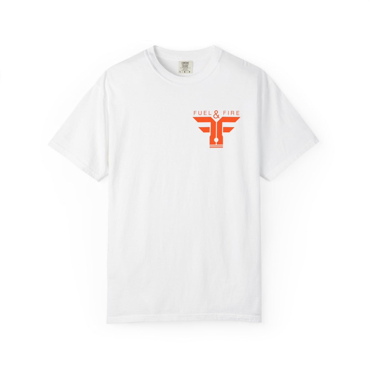 Fuel & Fire Car Graphic T-Shirt — Drift Racing Muscle Car Tee