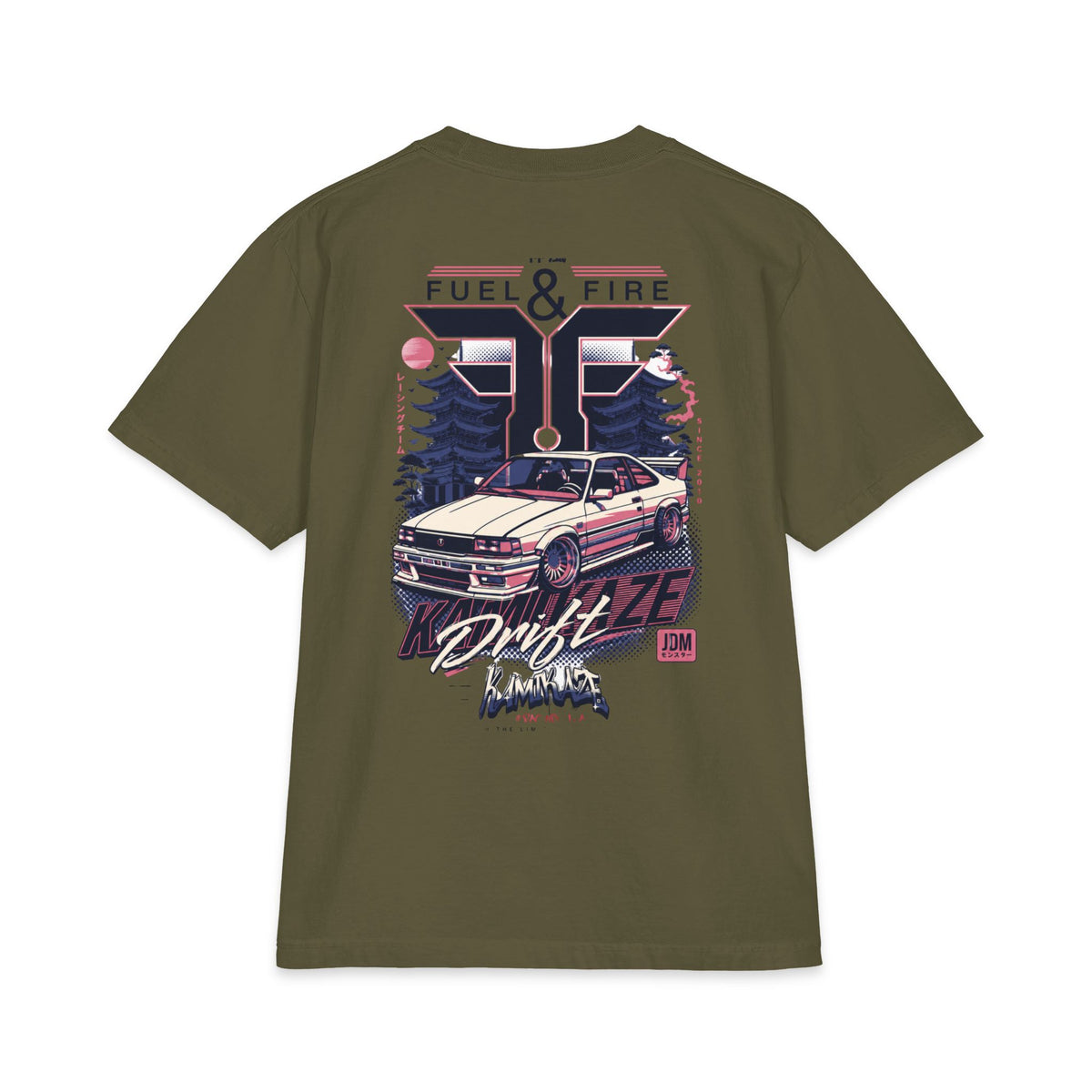 Drift Vibe T‑Shirt — Fuel & Fire Retro JDM Graphic Tee
