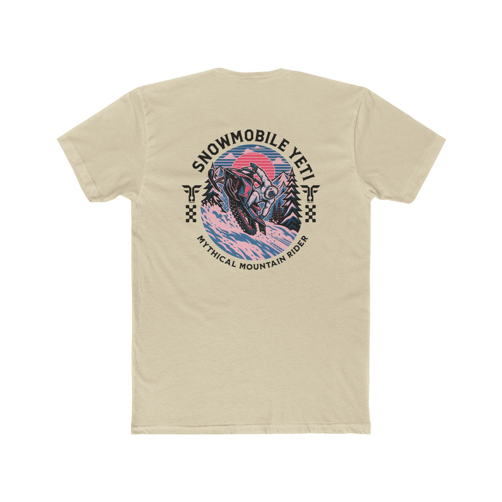Snowmobile Yeti Tee — Mythical Mountain Riding T-Shirt