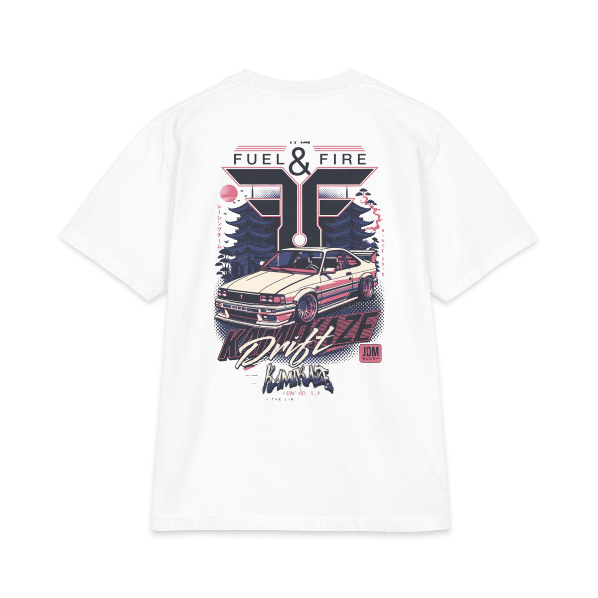Drift Vibe T‑Shirt — Fuel & Fire Retro JDM Graphic Tee