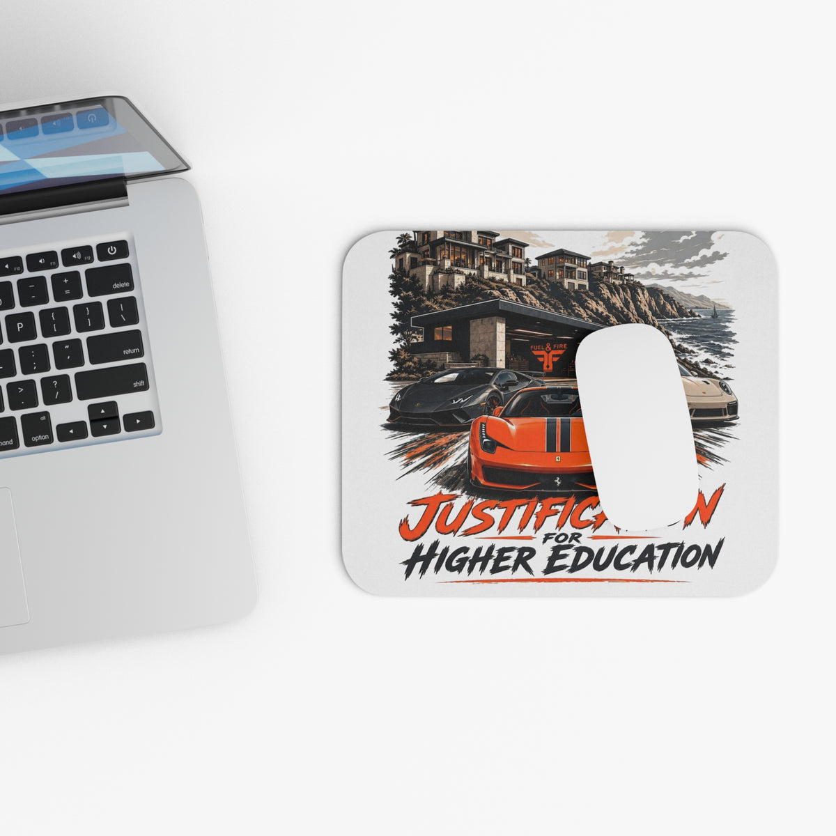 Justification for Higher Education Car Design Mouse Pad