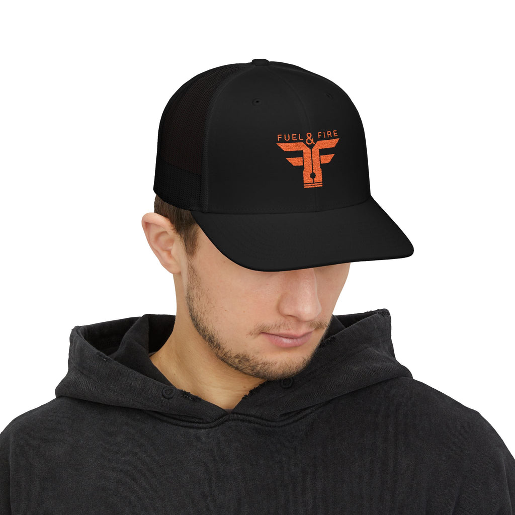 Fuel & Fire Logo Snapback Trucker Cap