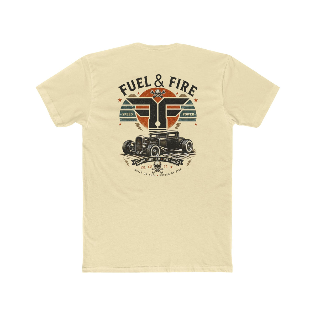 Fuel & Fire Bone Crusher Tee — Classic Hot Rod Graphic T-Shirt