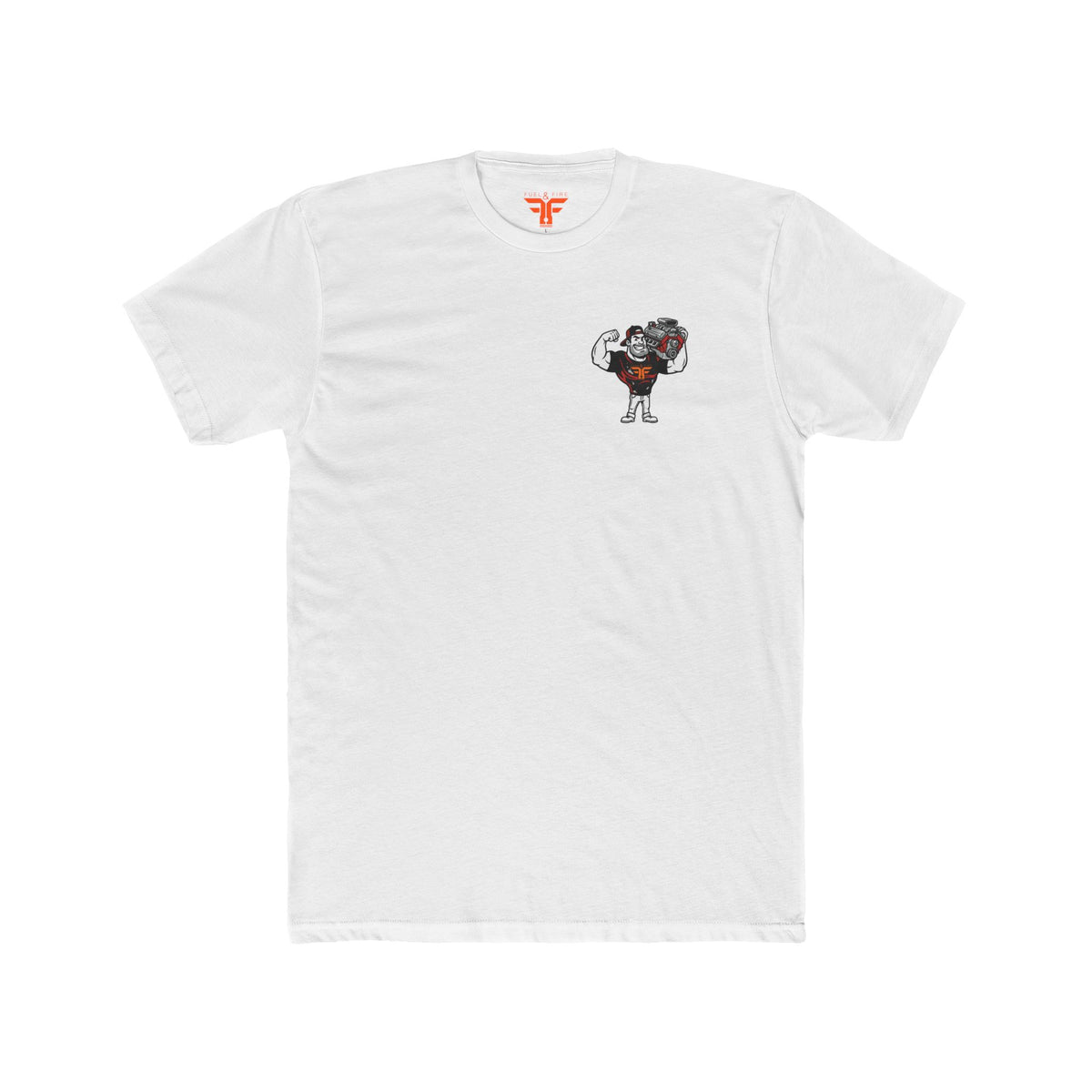 Big Block Bobby — Fuel & Fire Red Convertible Retro Tee