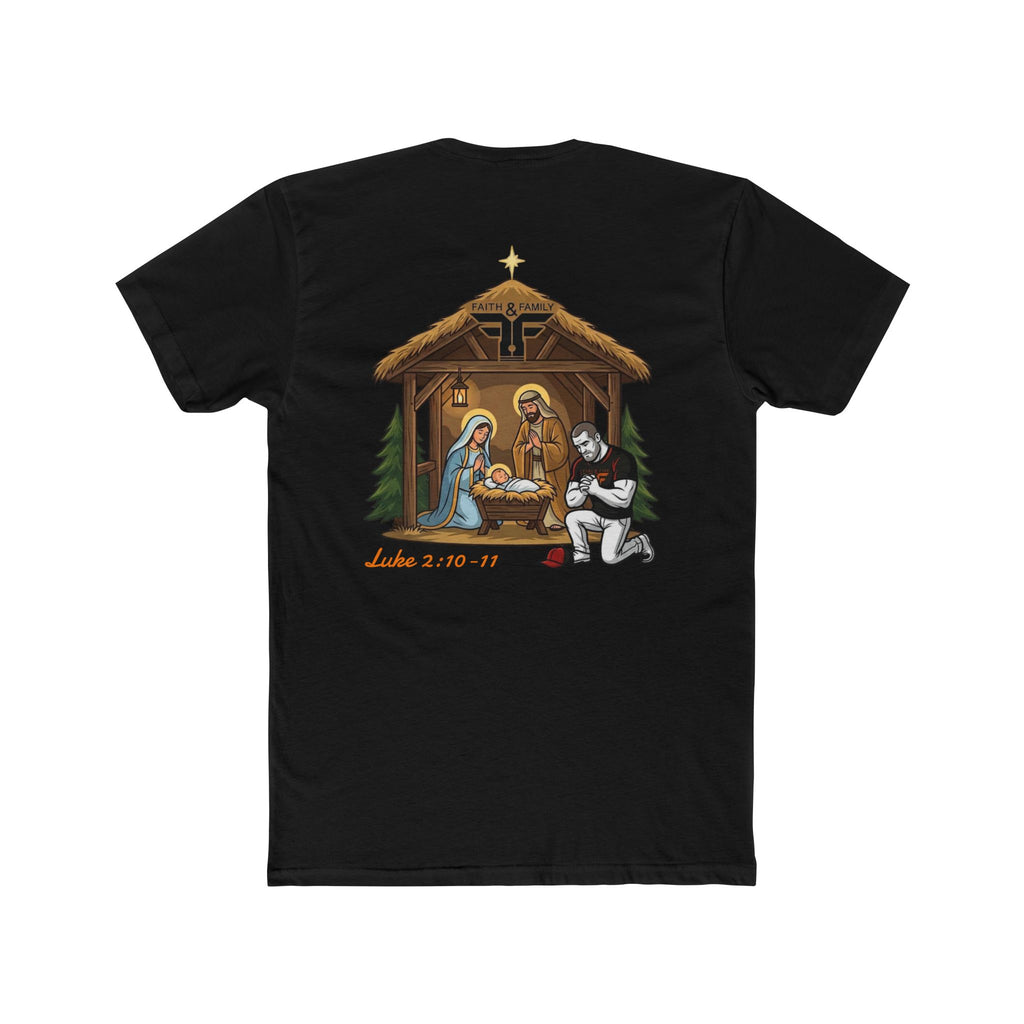 Big Block Bobby - Christmas Nativity T-Shirt with Luke 2:10–11 Graphic