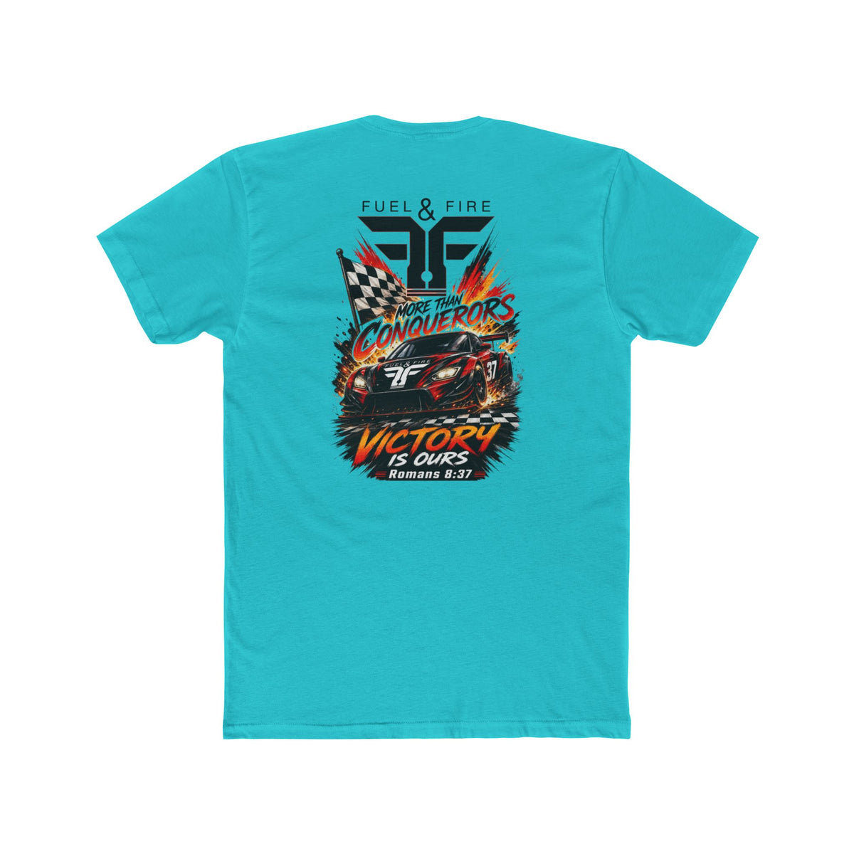 Racing Crew Tee — "Conquerors" Victory Car Graphic
