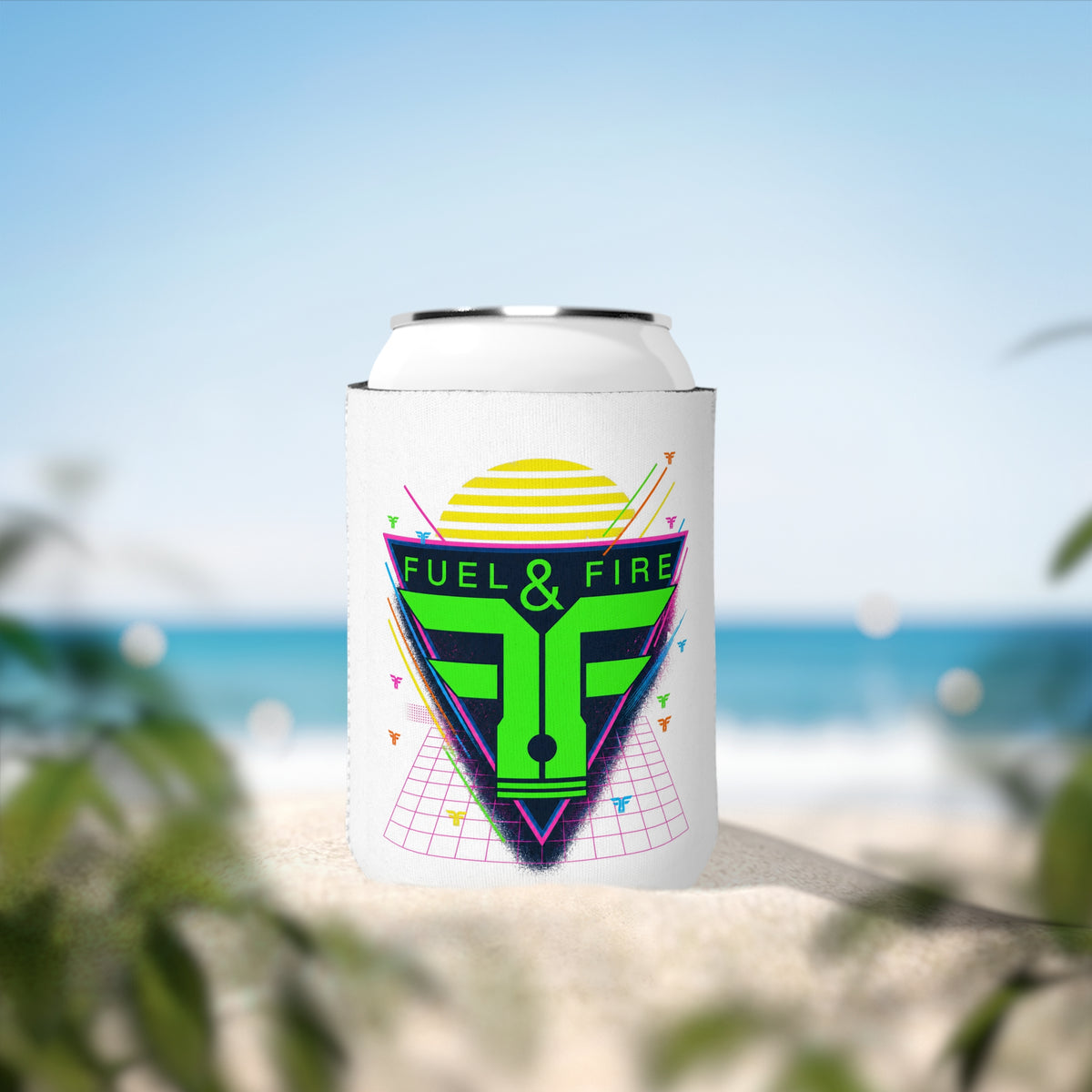 Fuel & Fire Retro Triangle Can Cooler Sleeve