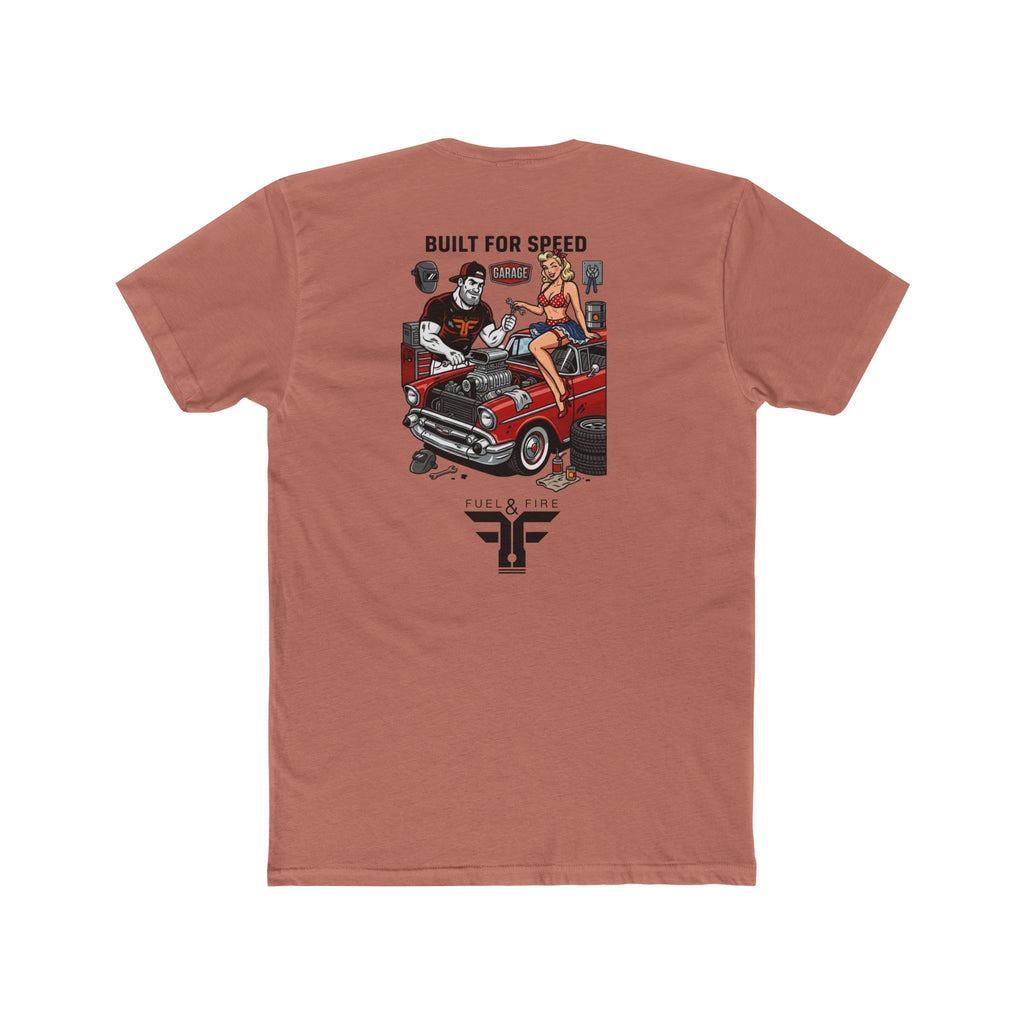 Big Block Bobby Garage— Vintage Hot Rod & Pin-Up Car Shirt