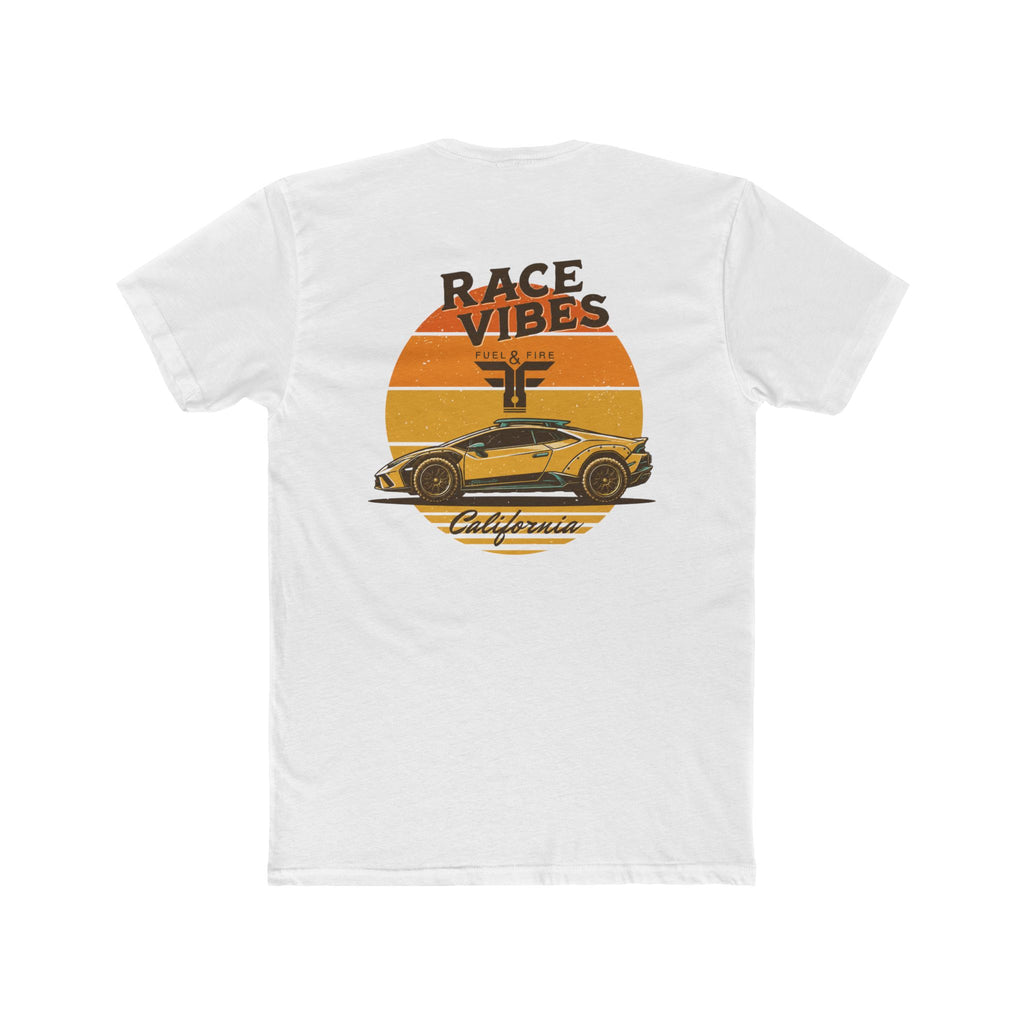 Race Vibes Sterrato Car Tee — Retro Sunset California Racer T-Shirt