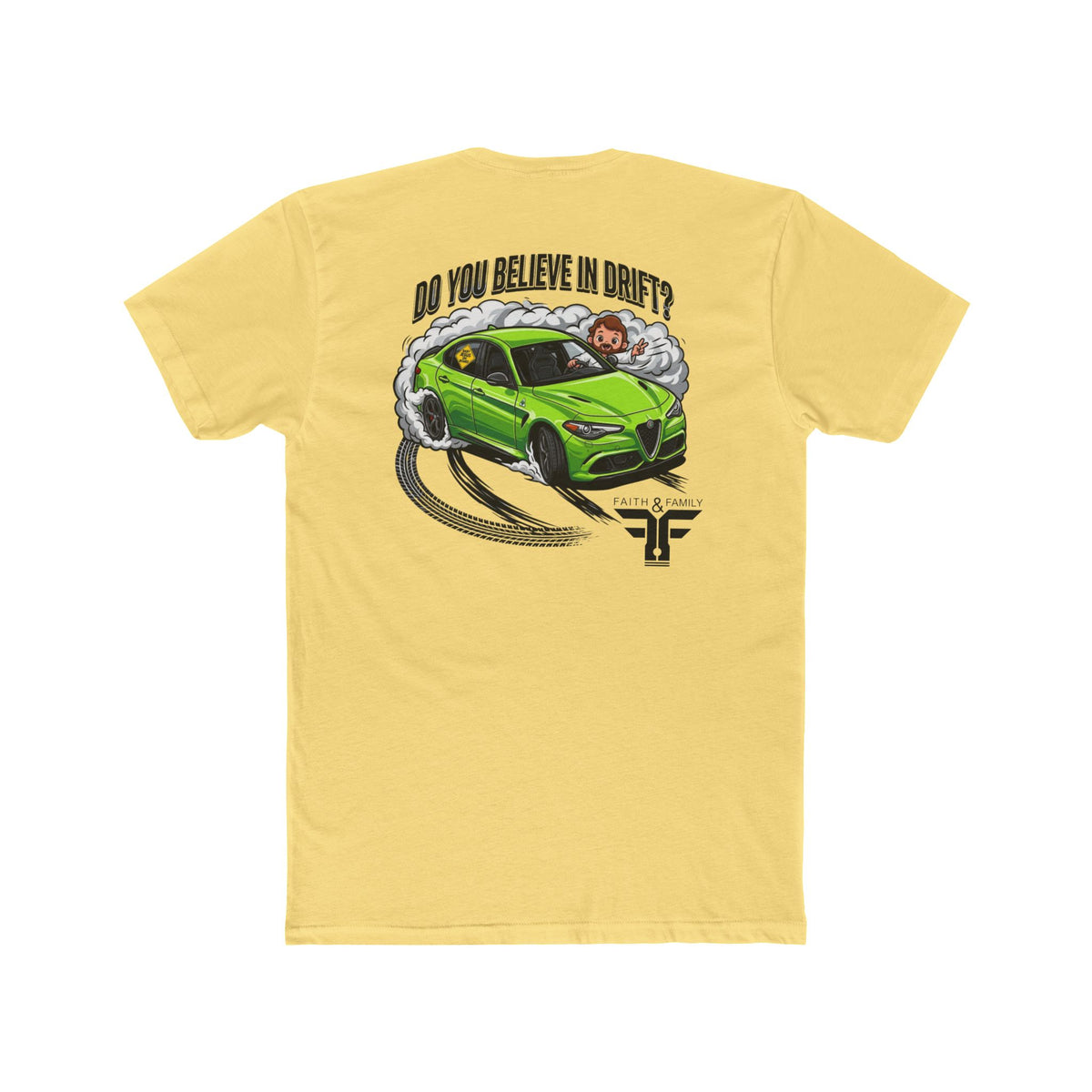 Baby Jesus Tee — "Do You Believe in Drift?" Car Racing T-Shirt