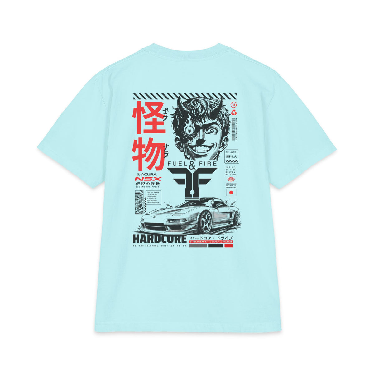 Fuel & Fire NSX T-Shirt — JDM Speed Anime Car Design