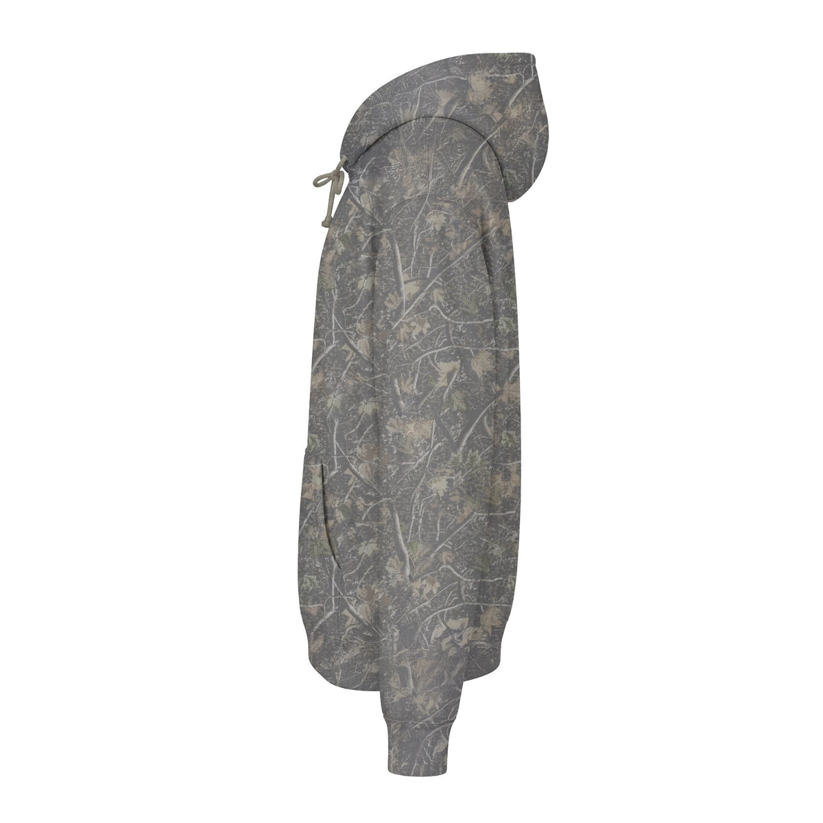 Fuel & Fire Hoodie — Camo Grey Orange Shield Logo Pullover