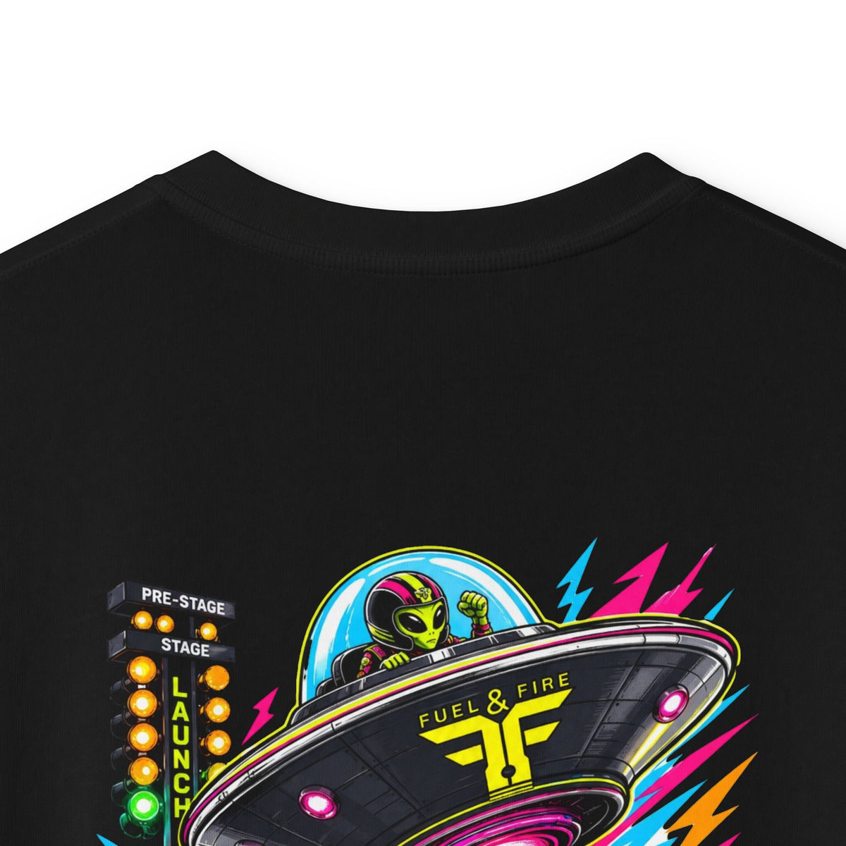 Kids Tee – Neon UFO Racing '0-60 in 2.5' Graphic Shirt