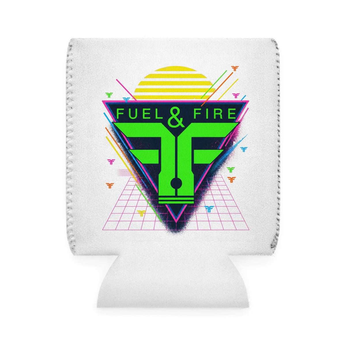 Fuel & Fire Retro Triangle Can Cooler Sleeve