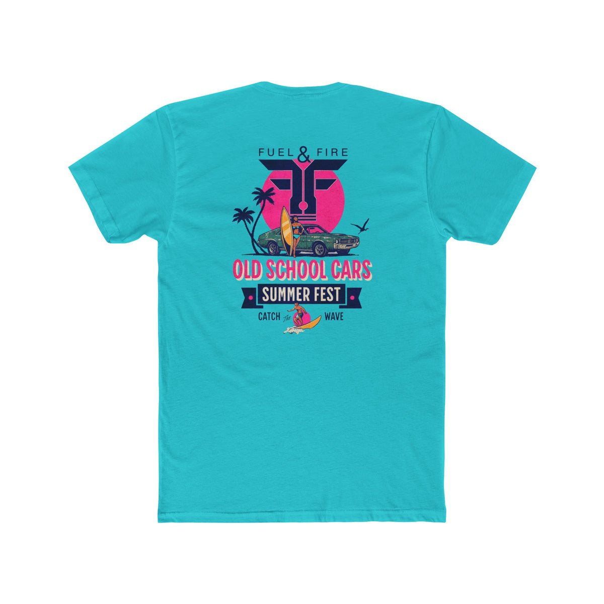 Old School Cars Summer Fest Tee — Fuel & Fire AMC AMX Car T-Shirt