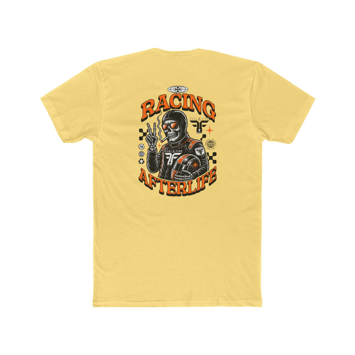 Racing Afterlife Tee — Vintage Skull Racer Graphic Shirt