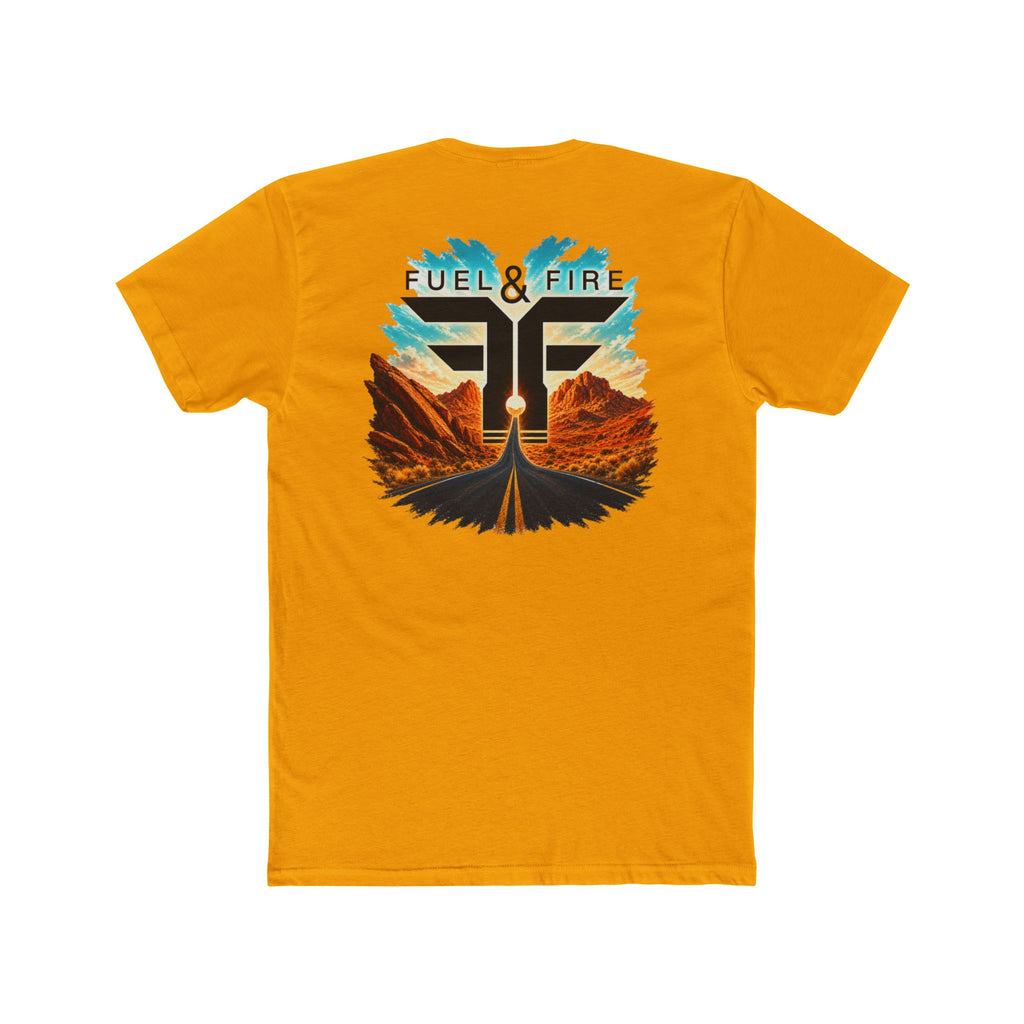 Fuel & Fire Road Trip Graphic Tee — Vintage Desert Sunset T‑Shirt