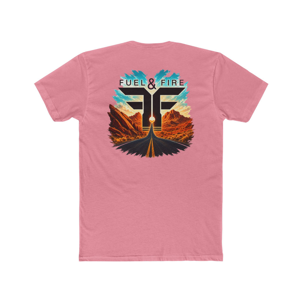 Fuel & Fire Road Trip Graphic Tee — Vintage Desert Sunset T‑Shirt