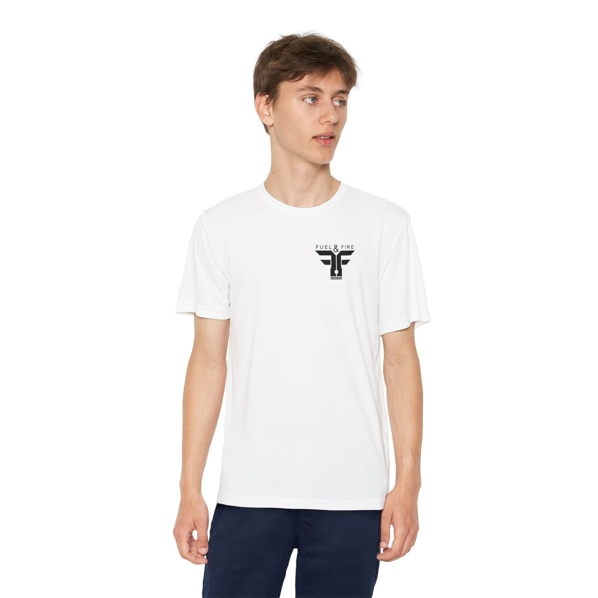 Youth Competitor Tee — 'Burn Rubber Not Skin' Racing Graphic Shirt