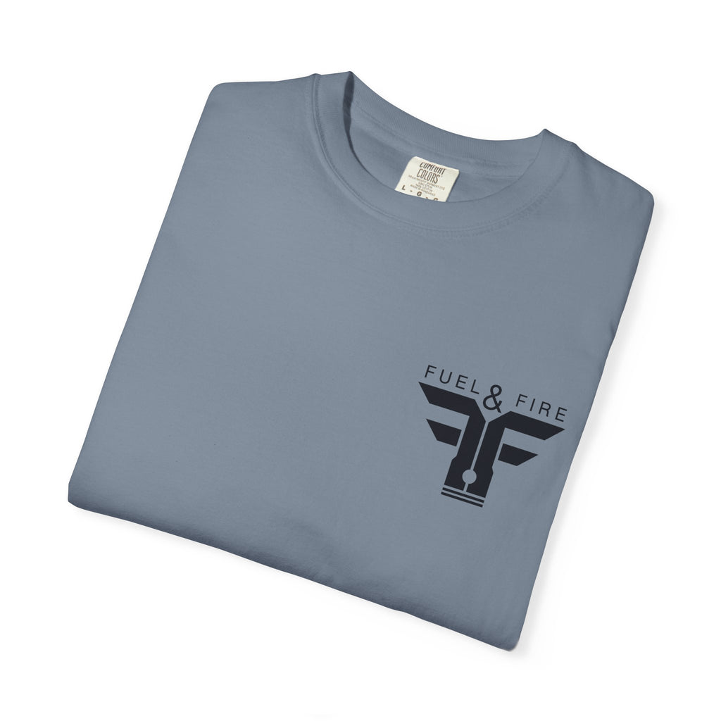 Fuel & Fire Vintage Hot Rod T-Shirt — Classic Car Graphic Tee