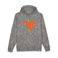 Fuel & Fire Hoodie — Camo Grey Orange Shield Logo Pullover