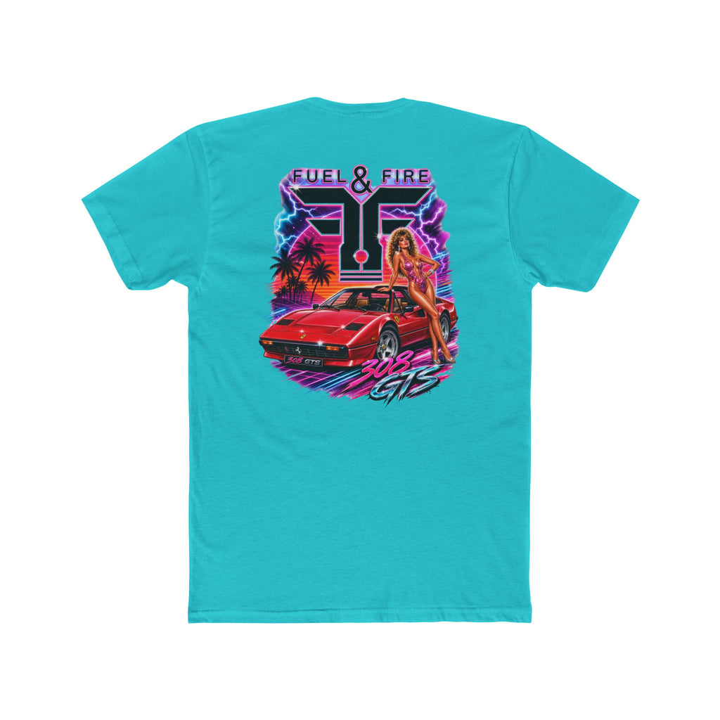 Fuel & Fire 308 GTS Retro Sports Car Tee