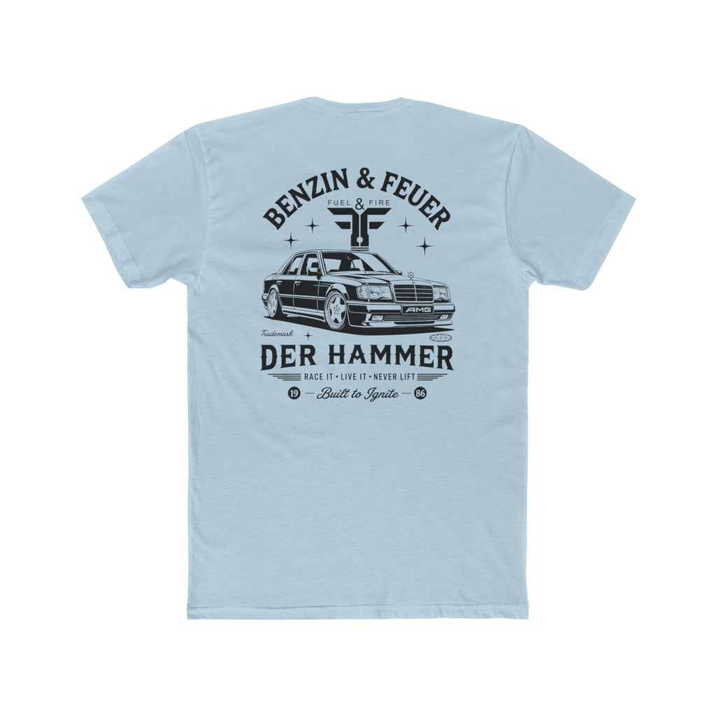 Der Hammer Car Tee — 'Benzin & Feuer' Vintage Mercedes Graphic Shirt