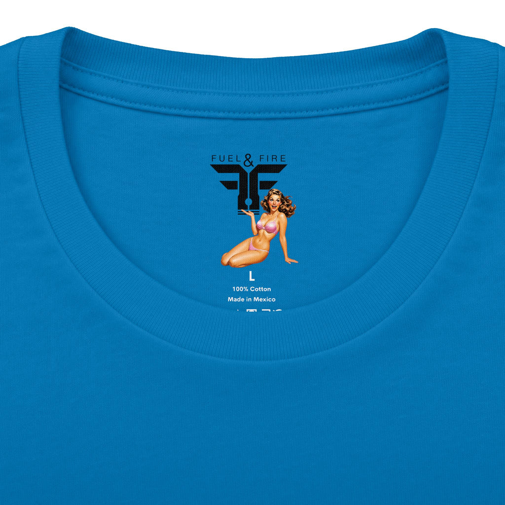 Fuel & Fire Sunset Racing T-Shirt — Retro Palm Beach Exotic Car Tee