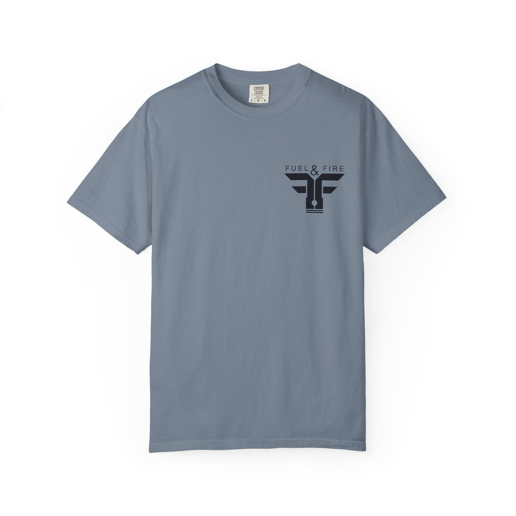 Fuel & Fire Vintage Hot Rod T-Shirt — Classic Car Graphic Tee
