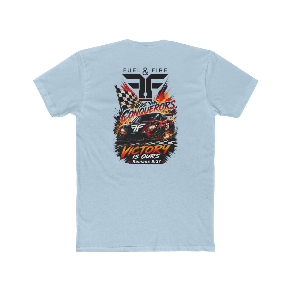 Racing Crew Tee — "Conquerors" Victory Car Graphic