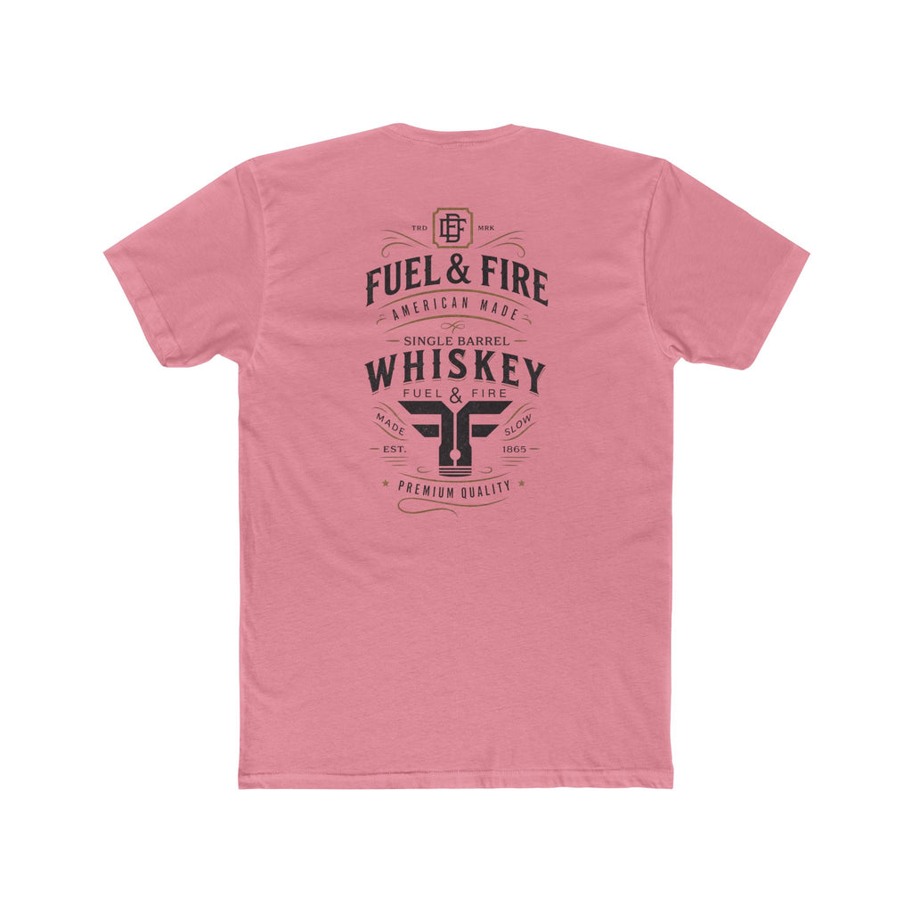 Fuel & Fire Whiskey Logo T-Shirt — Vintage Distillery Graphic Tee