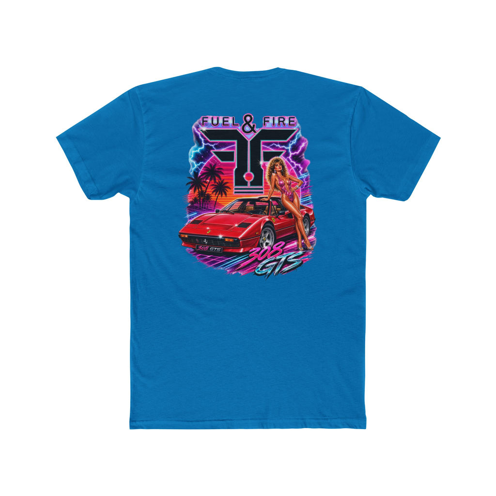 Fuel & Fire 308 GTS Retro Sports Car Tee