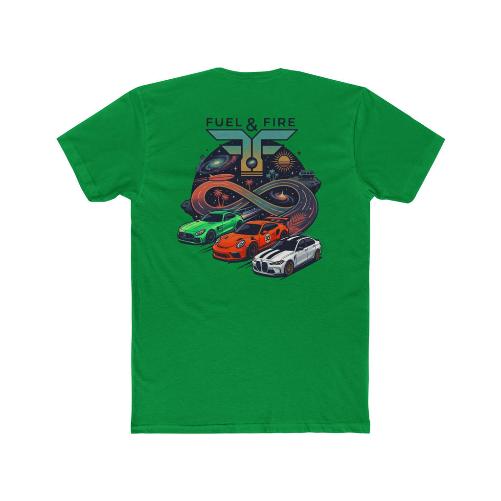 Fuel & Fire Space Race — Retro Racing Graphic T-Shirt