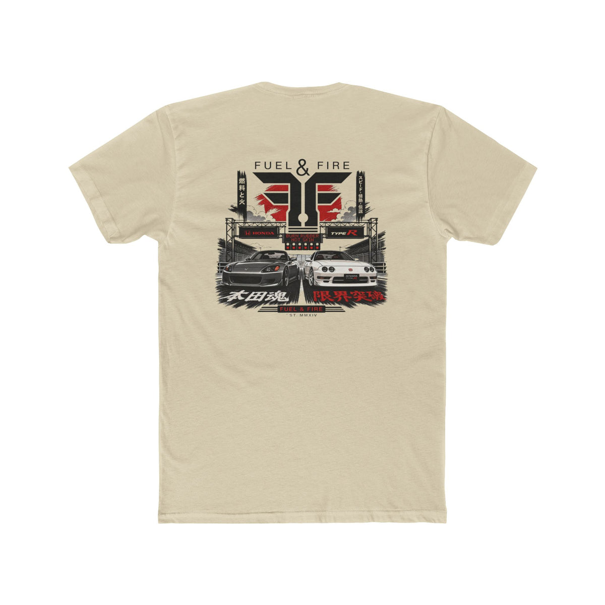 Fuel & Fire Japanese Street Racing Tee — JDM Graphic Crewneck