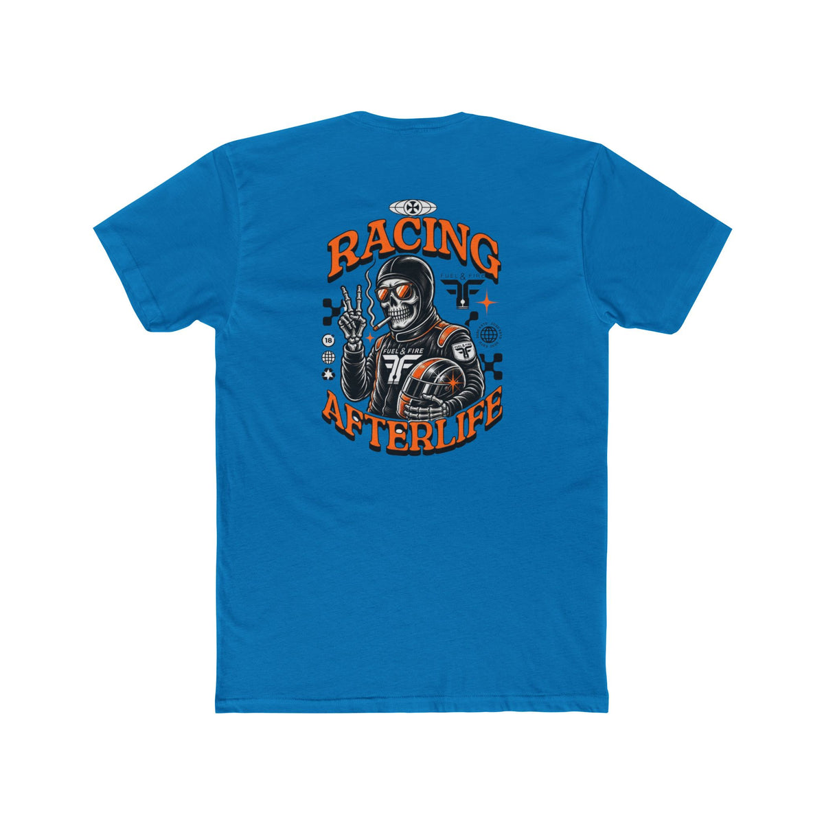 Racing Afterlife Tee — Vintage Skull Racer Graphic Shirt