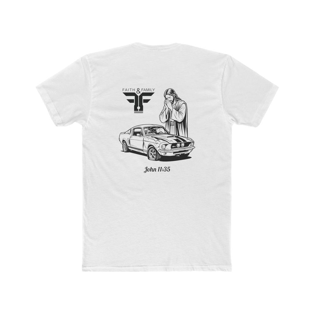 Christian Muscle Car T-Shirt — Jesus Wept (John 11:35)