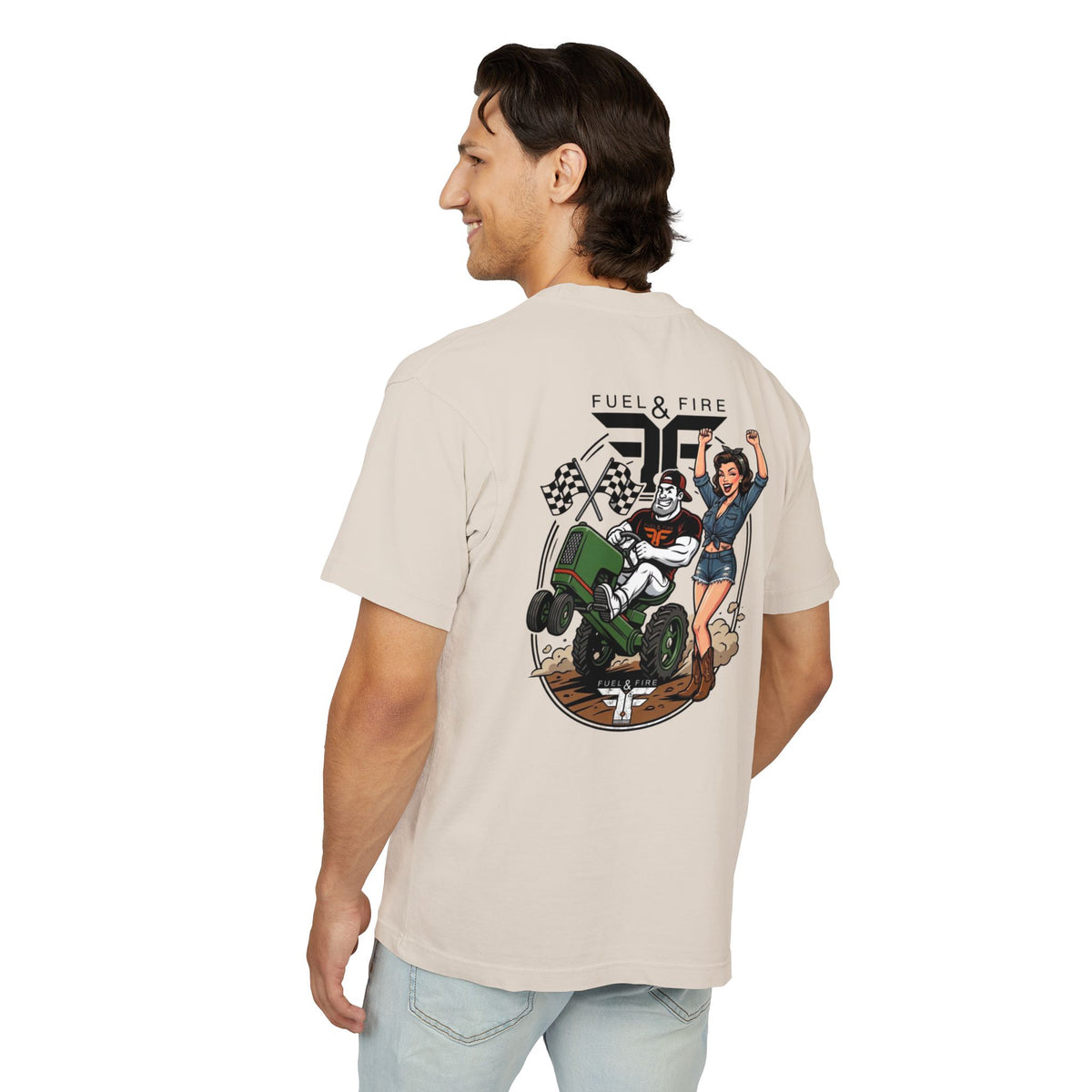 Big Block Bobby — 'Fuel & Fire' Off‑Road Tractor Graphic