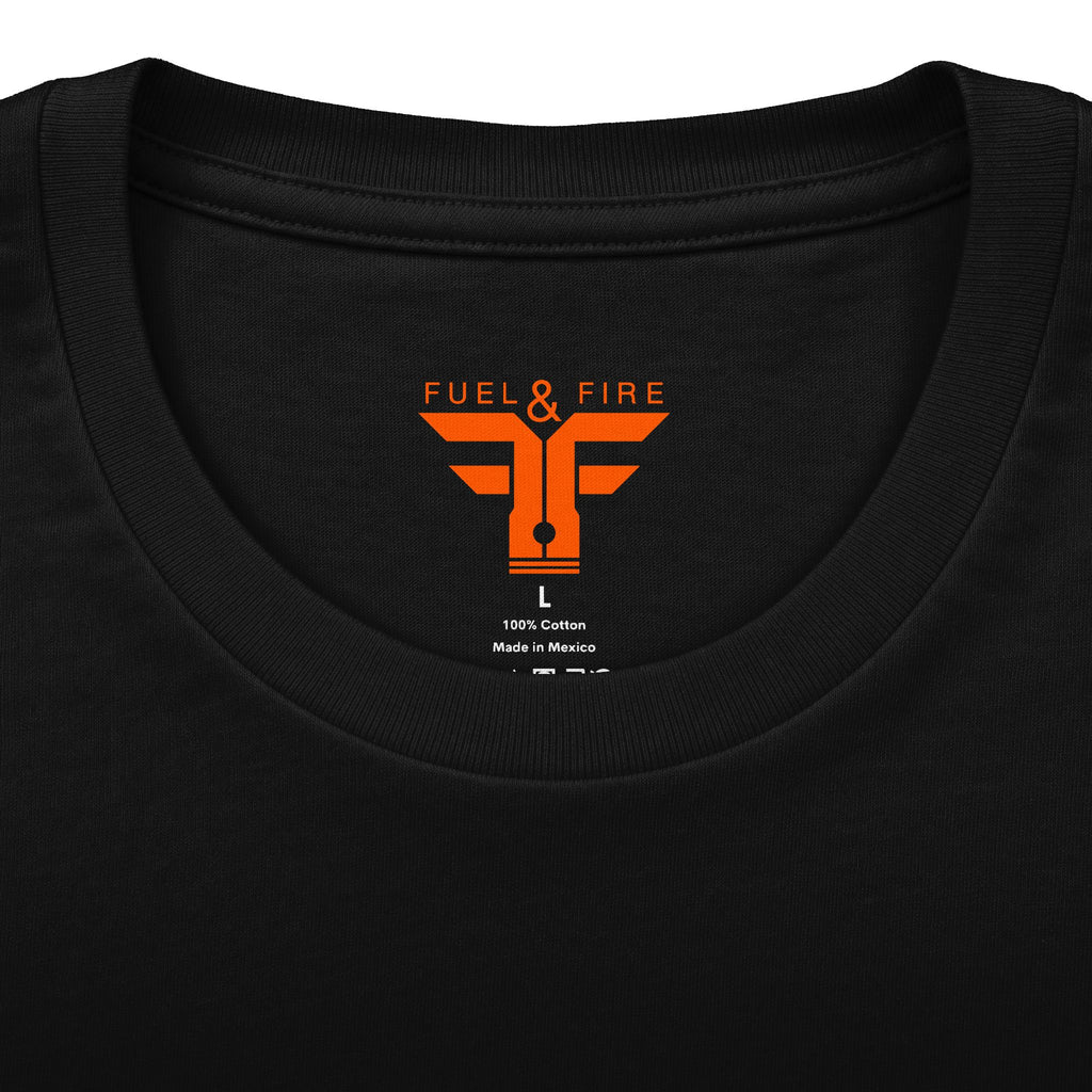 Fuel & Fire Retro Logo Tee — Small Batch Handcrafted Graphic T-Shirt