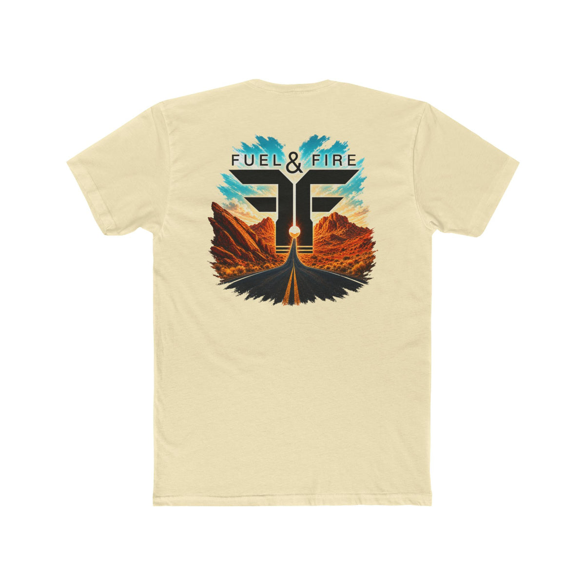 Fuel & Fire Road Trip Graphic Tee — Vintage Desert Sunset T‑Shirt