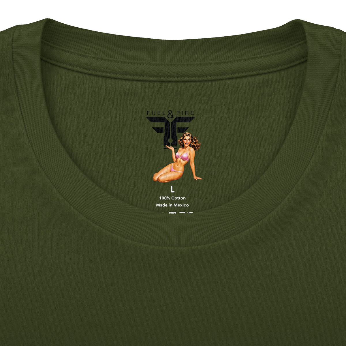 Fuel & Fire Racing Tee — Laguna Seca Graphic Cotton Crewneck