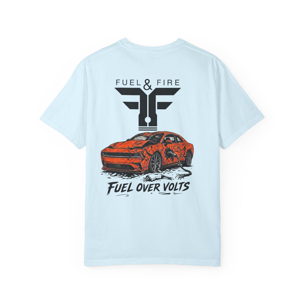 T-Shirt — Fuel & Fire 'Fuel Over Volts' Muscle Car Graphic Tee