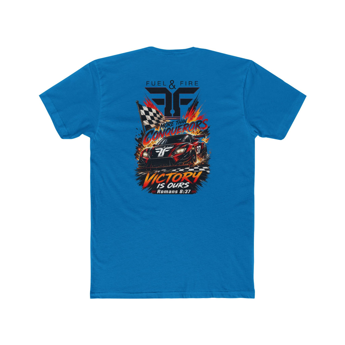 Racing Crew Tee — "Conquerors" Victory Car Graphic