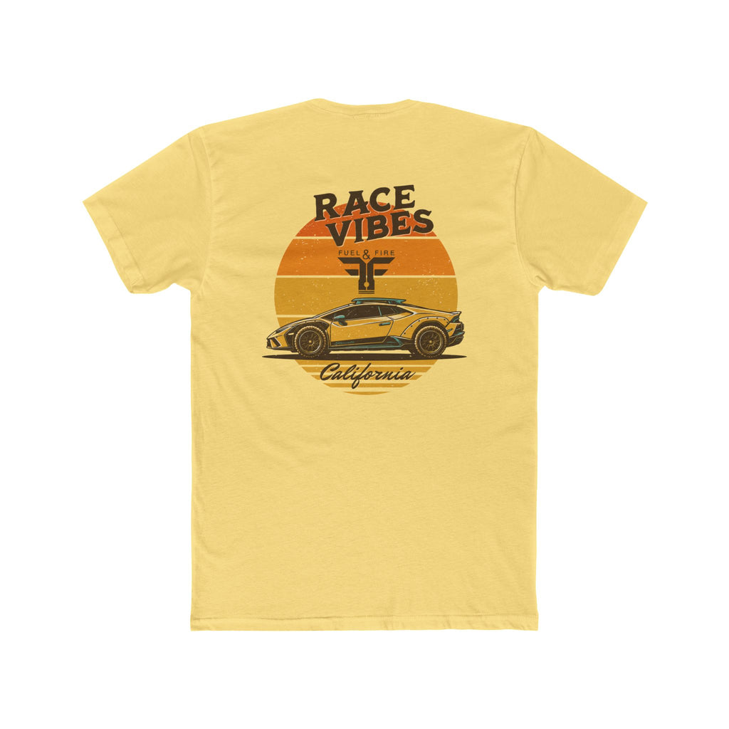 Race Vibes Sterrato Car Tee — Retro Sunset California Racer T-Shirt