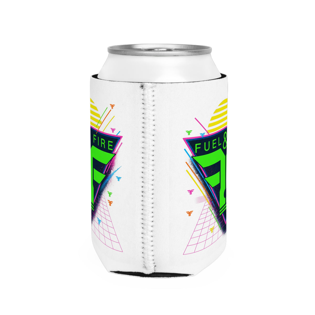 Fuel & Fire Retro Triangle Can Cooler Sleeve