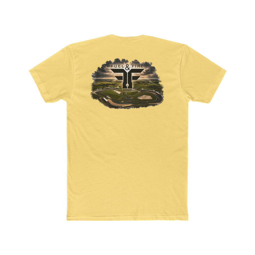 Formula 1 Course Logo Tee — 'Fuel & Fire' Silverstone Graphic Cotton T‑Shirt